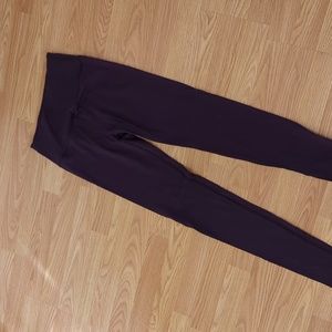 Deep purple high waist leggings